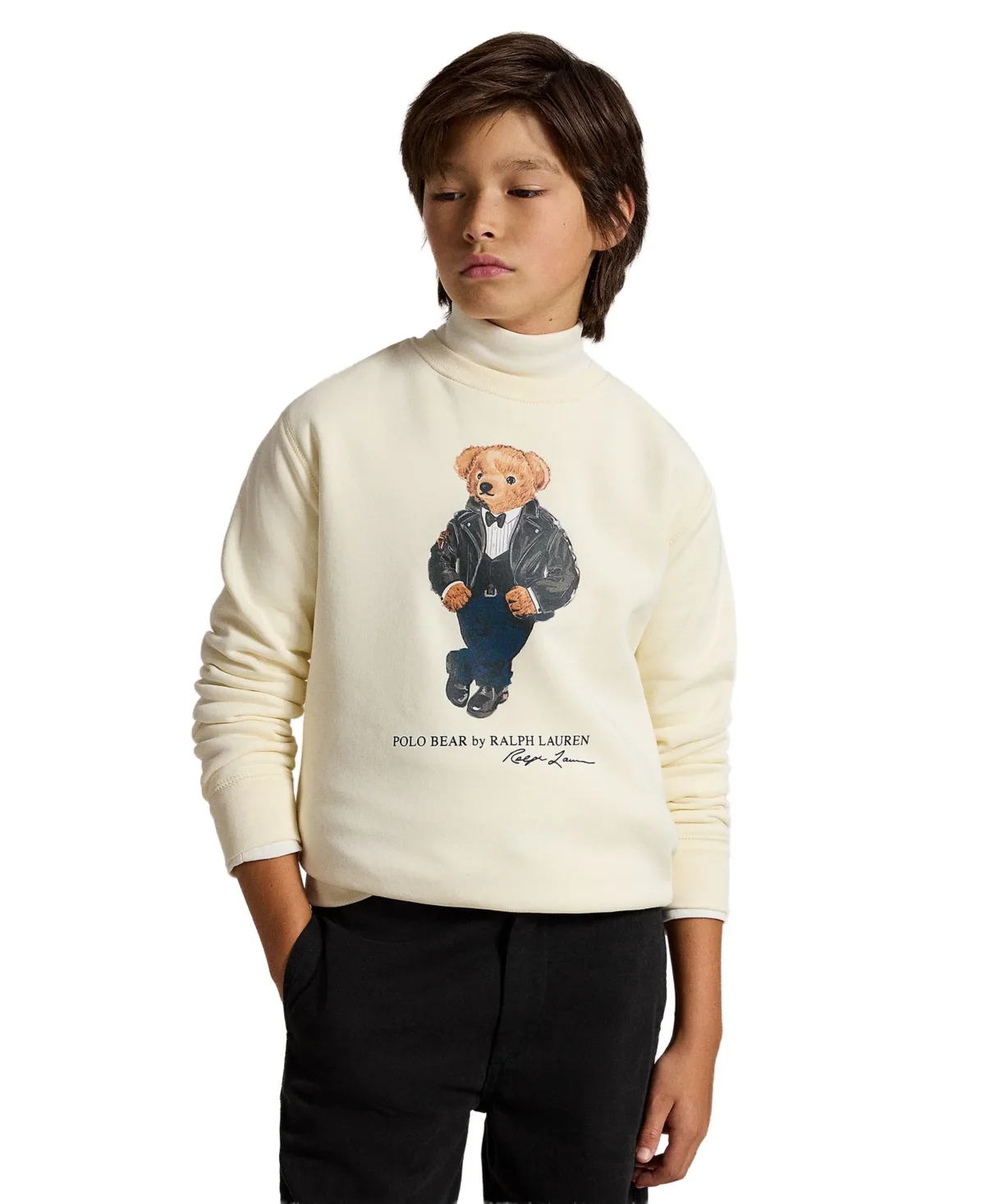 Polo Bear Crewneck Cotton-Blend Sweatshirt by Polo Ralph Lauren