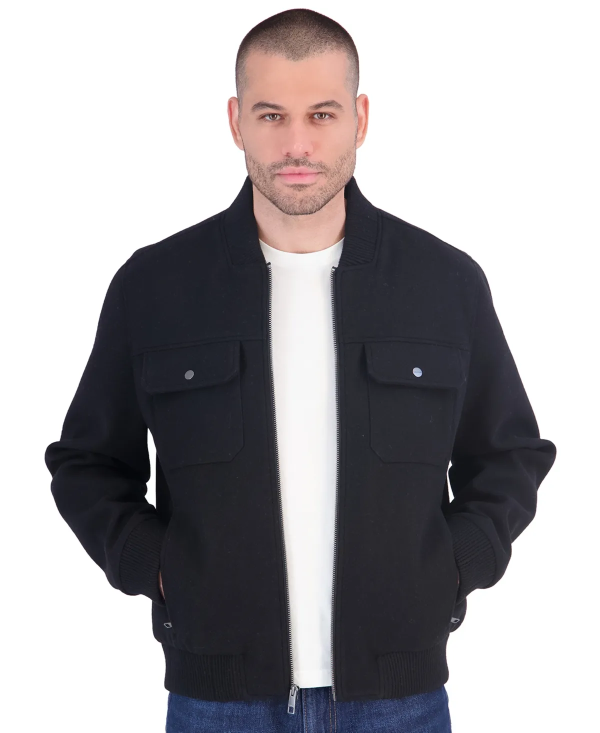 Wool Bomber Jacket by Calvin Klein