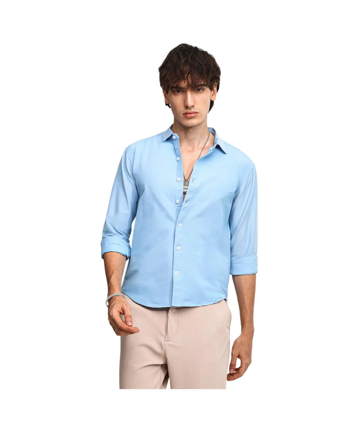 Solid Basic Shirt by Campus Sutra