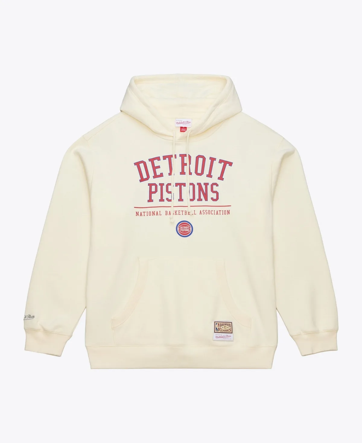 Detroit Pistons Walk-Off Fleece Relaxed-Fit Retro Hoodie by Mitchell & Ness
