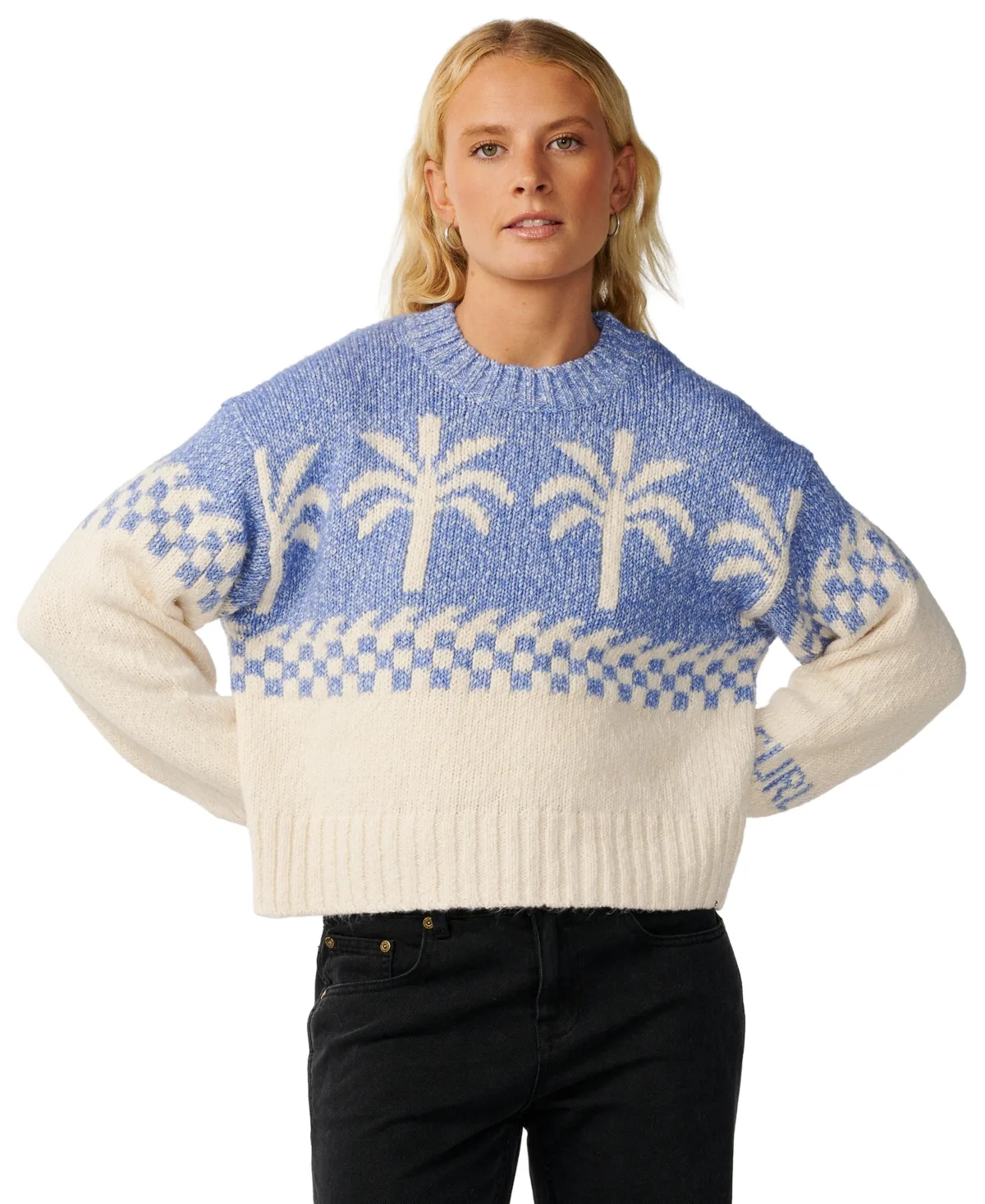 Bossa Nova Neps Crewneck Sweater by Rip Curl