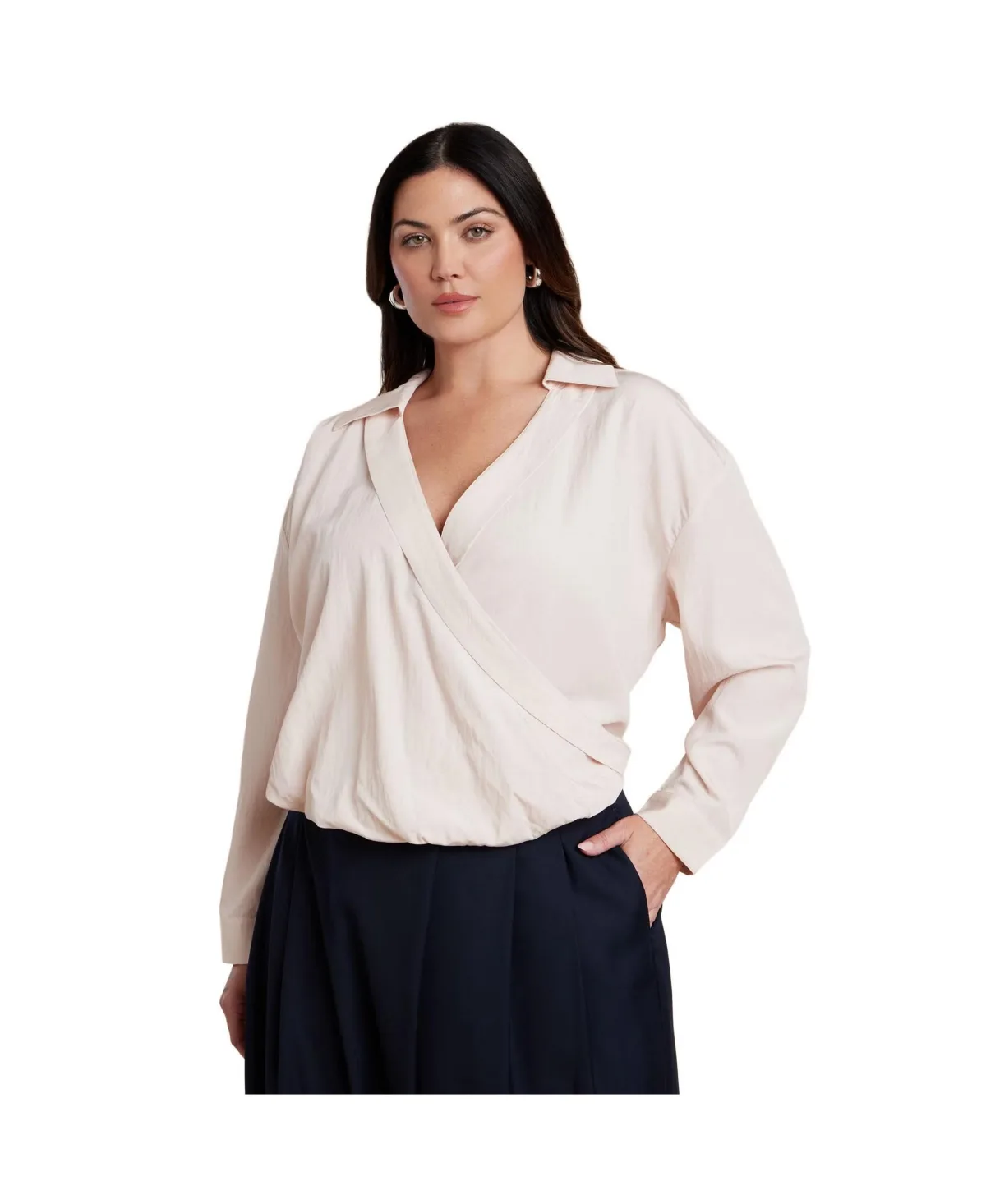 Surplice Collared Top by Eloquii