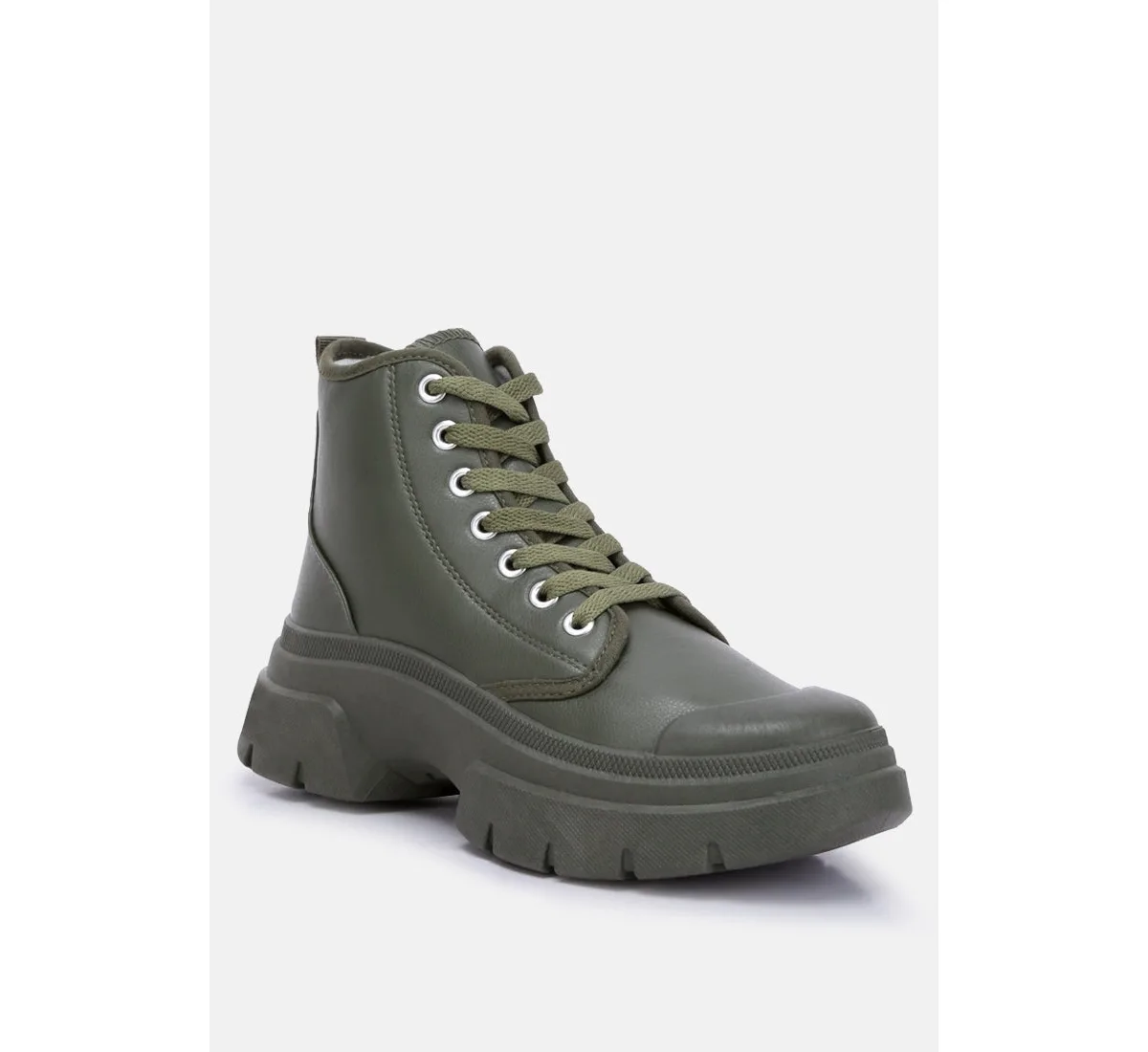Roxane Chunky Lace Up Boots by London Rag