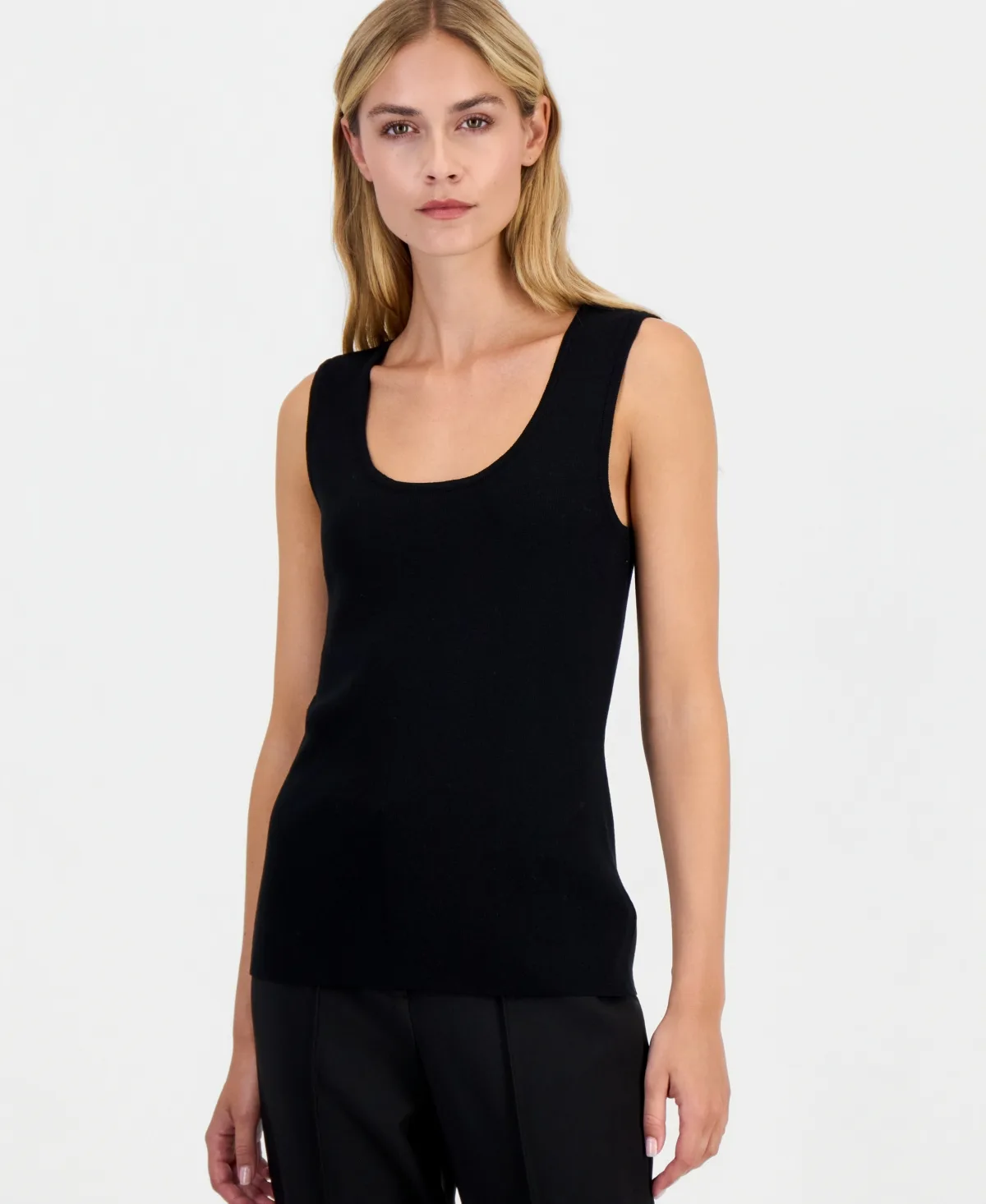 Scoop-Neck Sleeveless Top