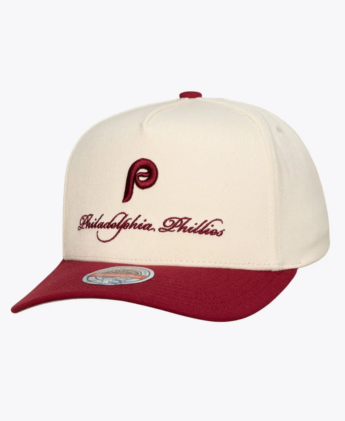 Philadelphia Phillies Cooperstown Collection Flawless Script Baseball Cap by Mitchell & Ness