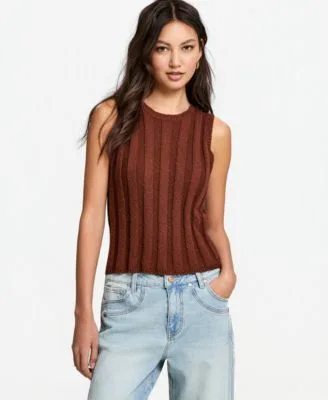 Slub Ribbed Sweater Tank Top by And Now This