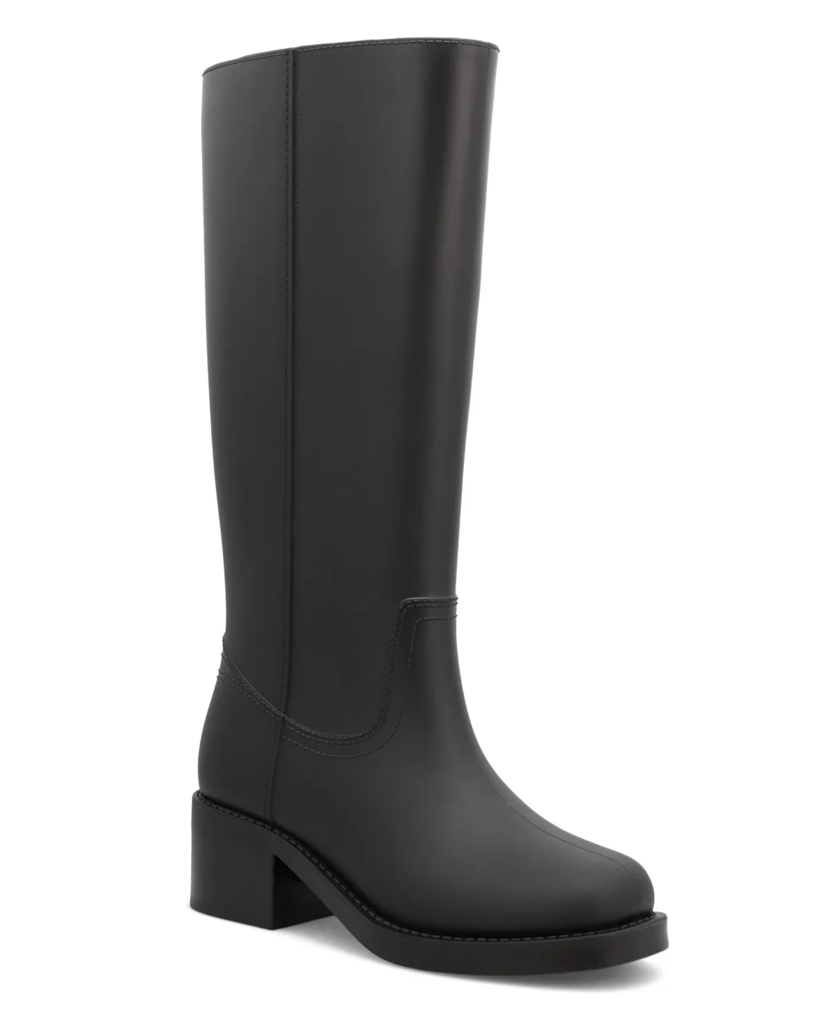 Wellington Rain Square Toe Tall Boots by Mia