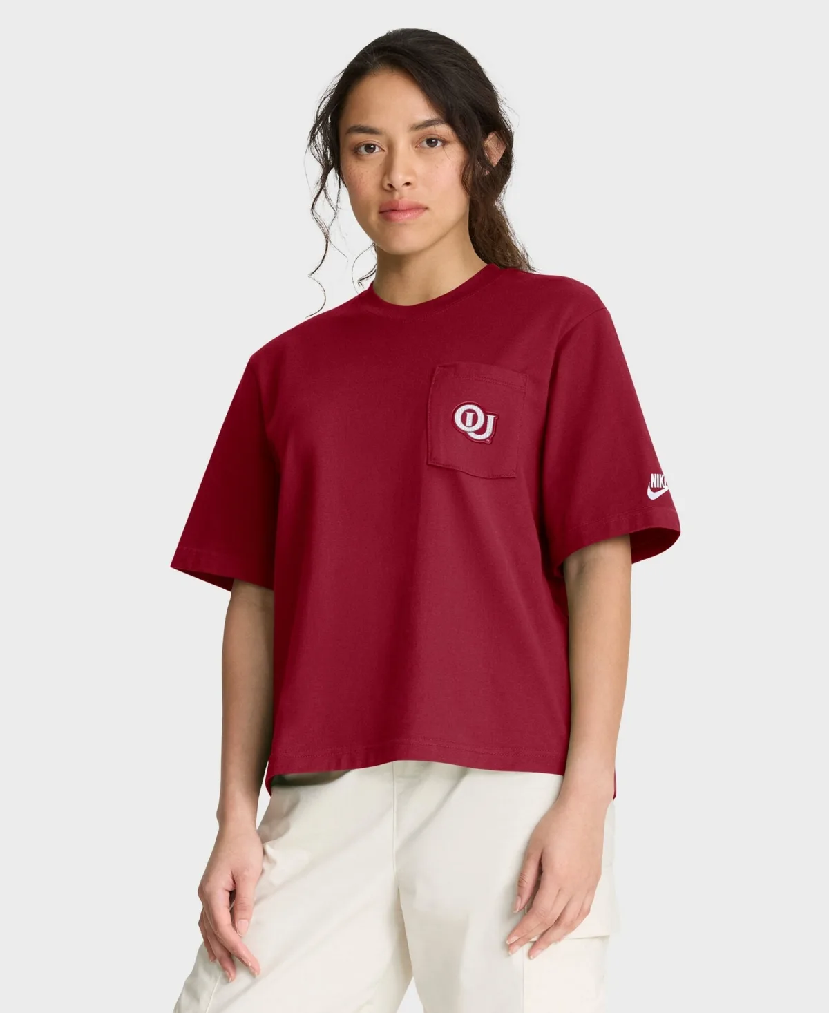 Oklahoma Sooners Legacy Pocket Boxy T-Shirt by Nike