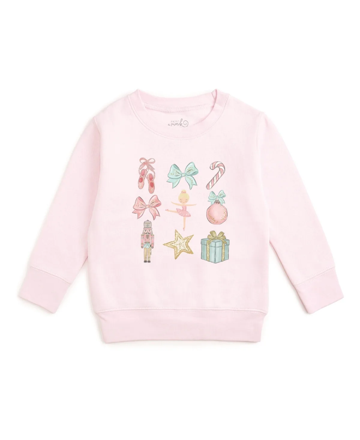 Nutcracker Cutie Sensory Friendly Cotton-Blend Sweatshirt by Sweet Wink