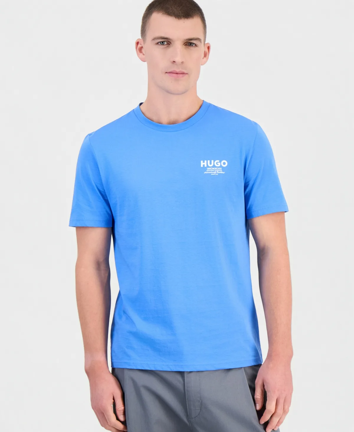 Nesptee Logo Print Crewneck T-Shirt by Hugo Boss