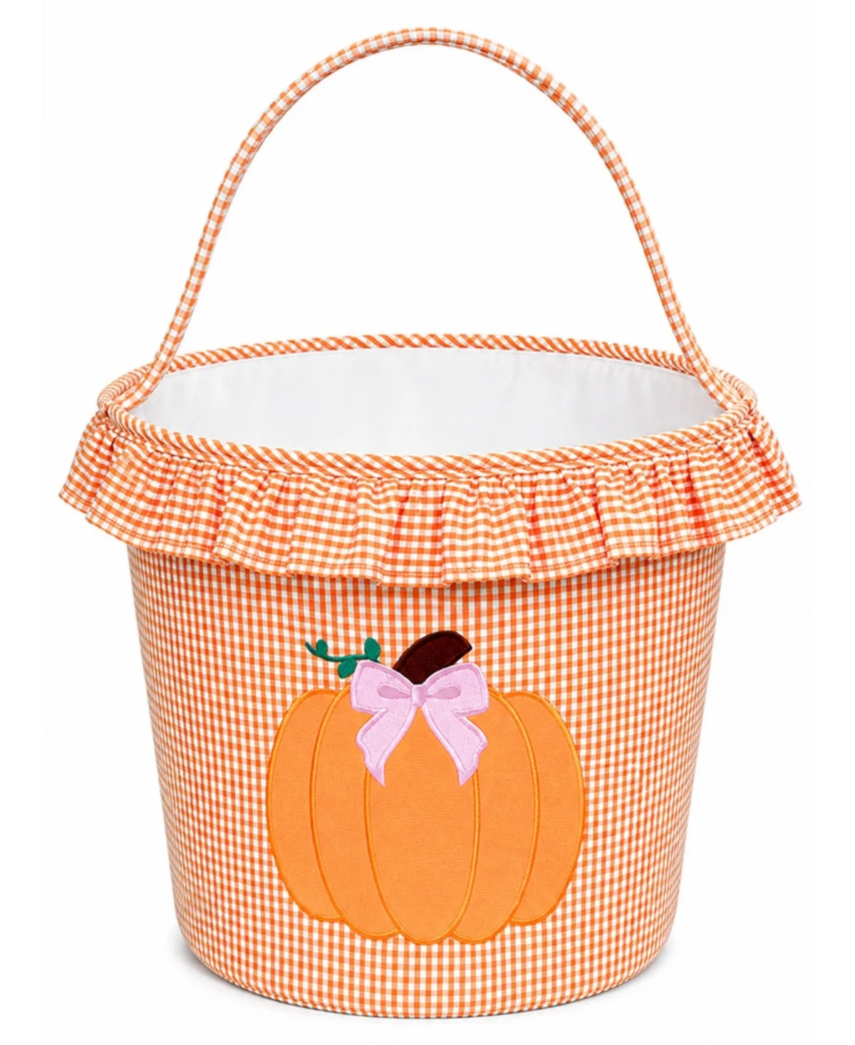 Pretty Pumpkin Trick-or-Treat Ruffled Tote by Bits & Bows