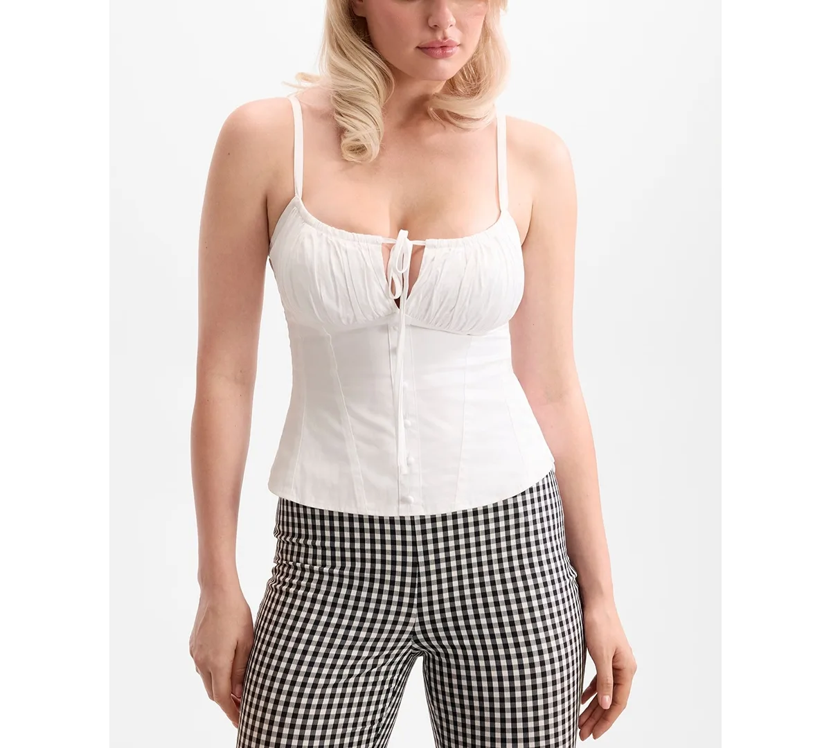Marilyn Sleeveless Bustier Top by GUESS