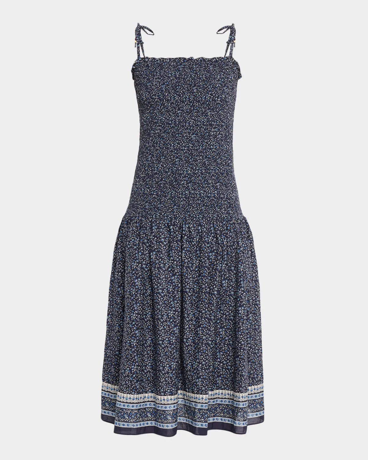 Marietta Floral Smocked Drop-Waist Dress