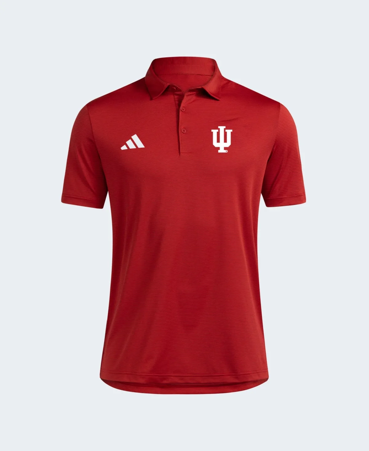 Indiana Hoosiers Ultimate365 Striped Embroidered Logo Polo Shirt