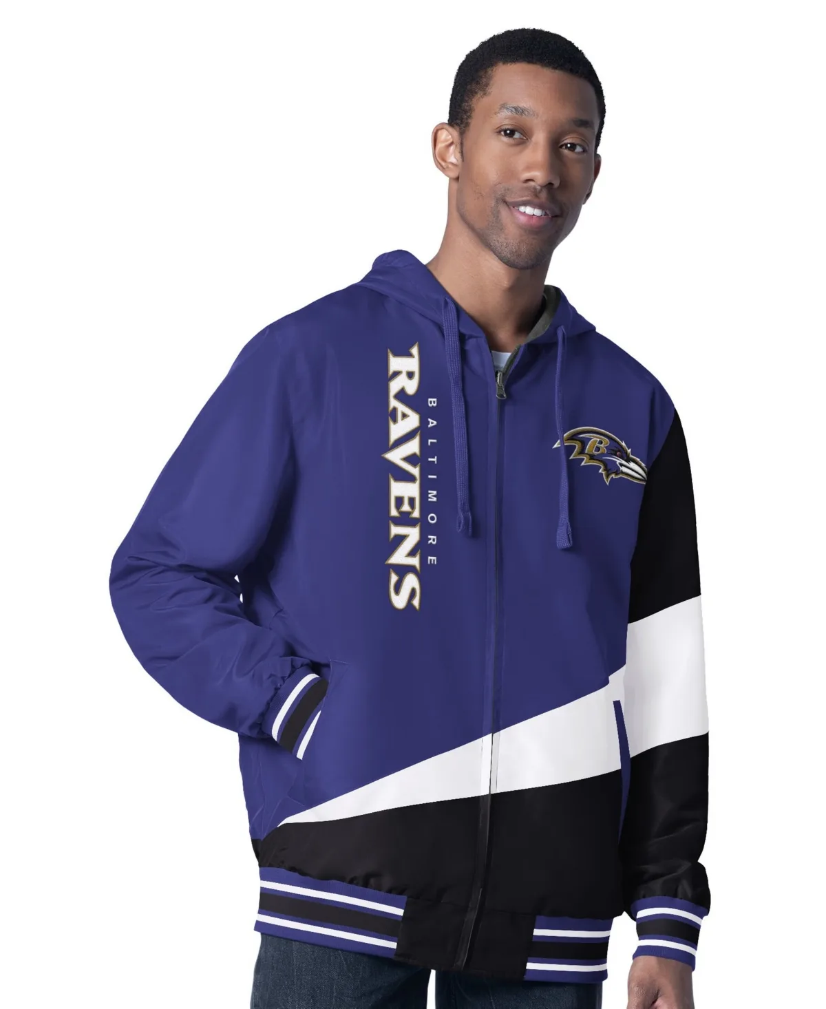 Baltimore Ravens Dual Threat Reversible Hooded Jacket by G-III