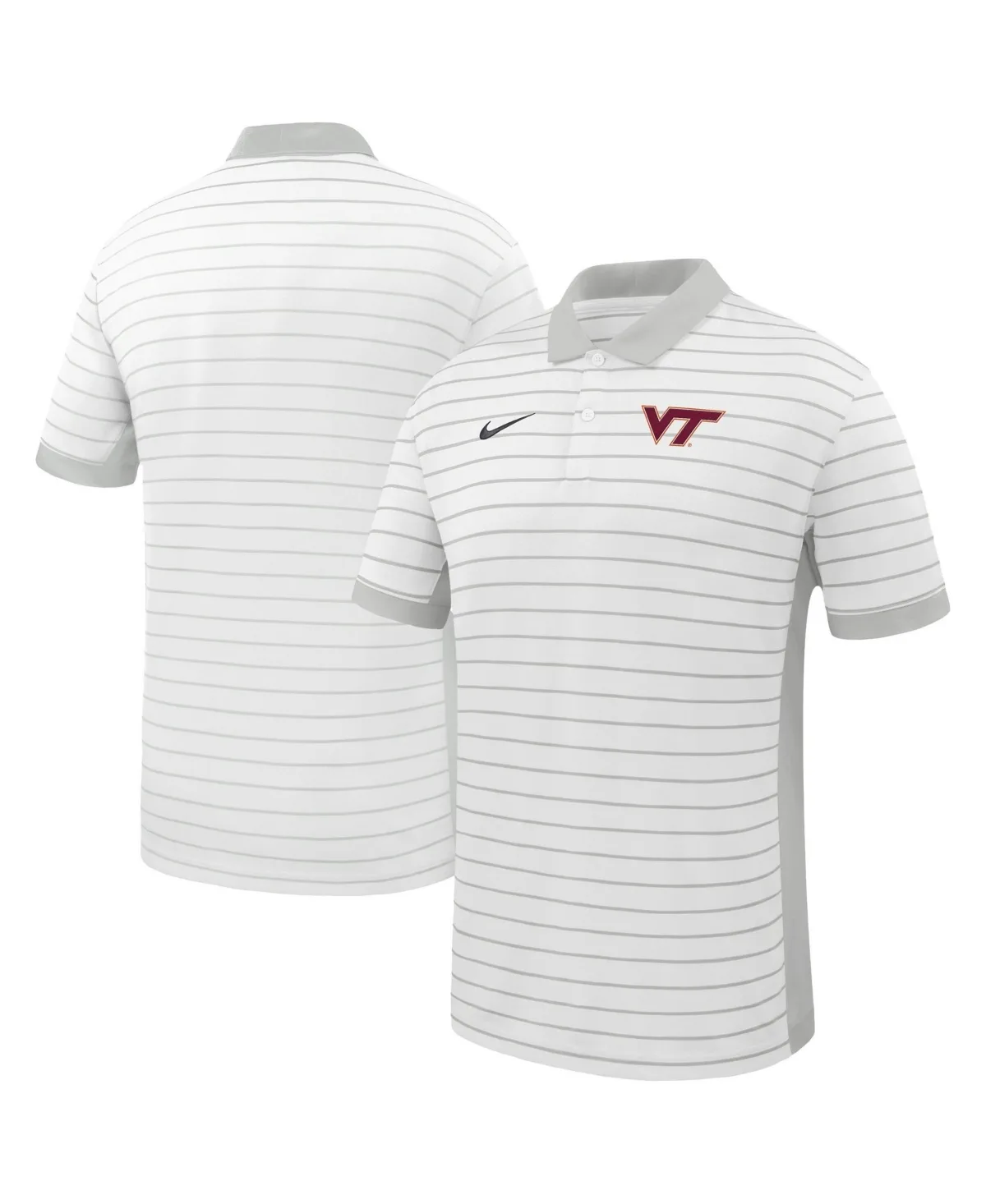 Virginia Tech Hokies Victory Stripe Dri-Fit Pique Polo Shirt by Nike