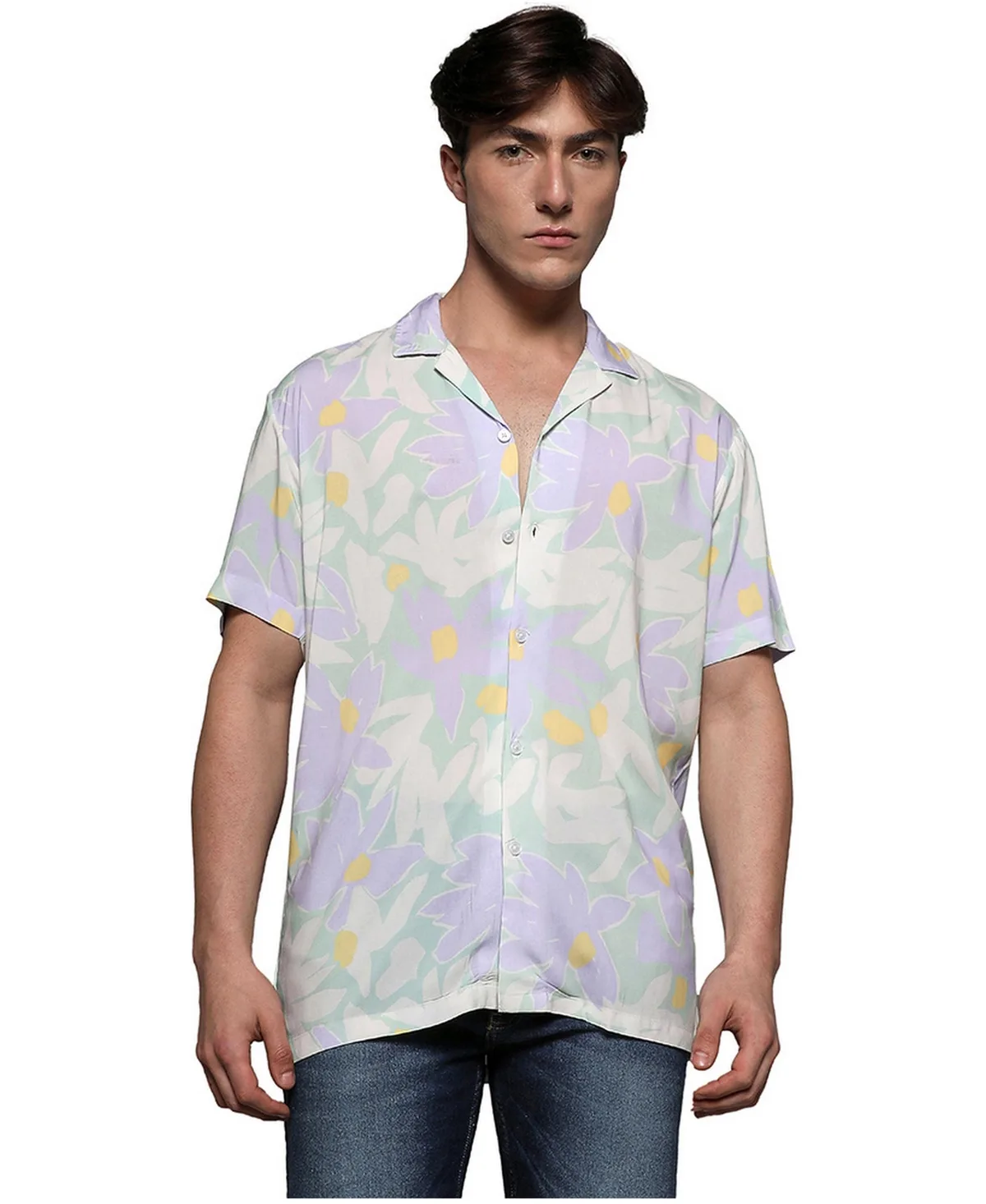EcoLiva Pastel Flora Shirt