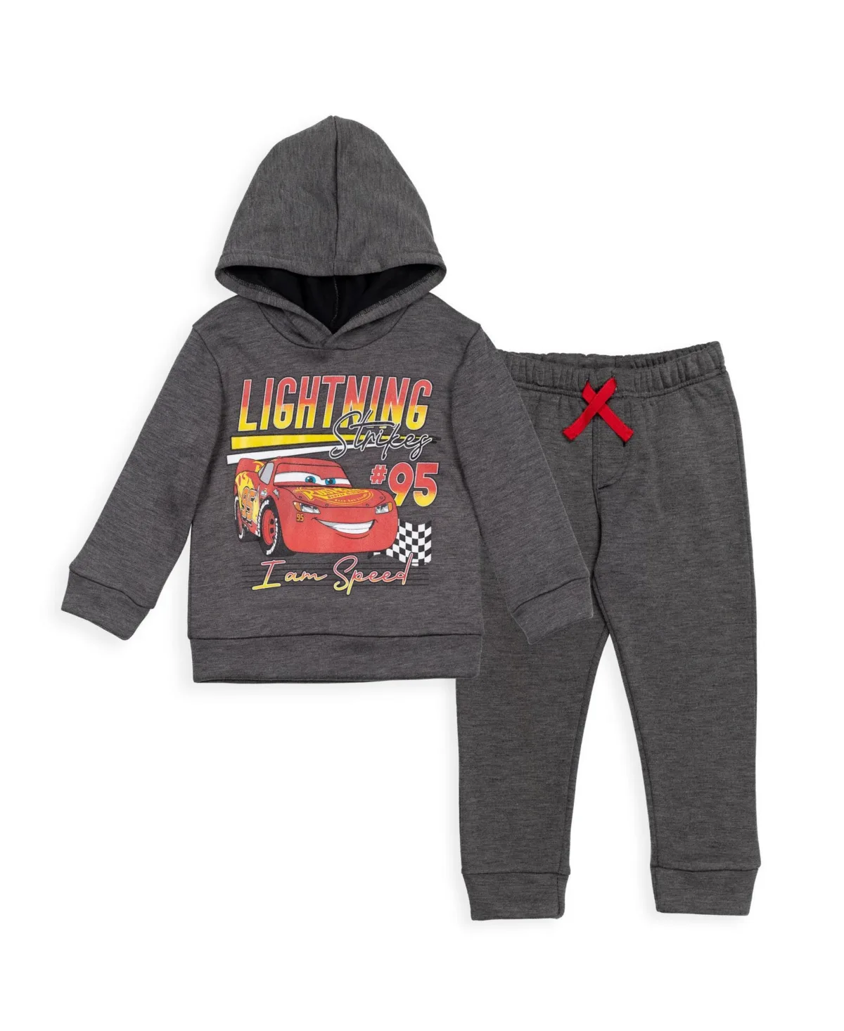 Pixar Cars Lightning McQueen Fleece Pullover Hoodie and Pants Outfit Set by Disney