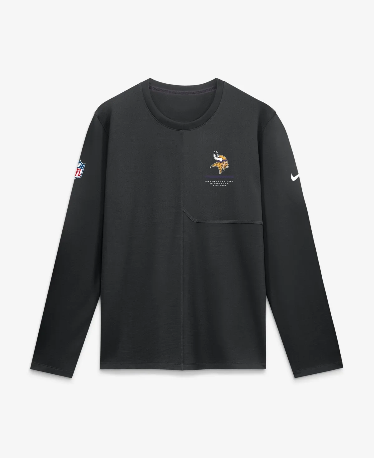 Sideline Coaches Long-Sleeve Crewneck T-Shirt by Nike