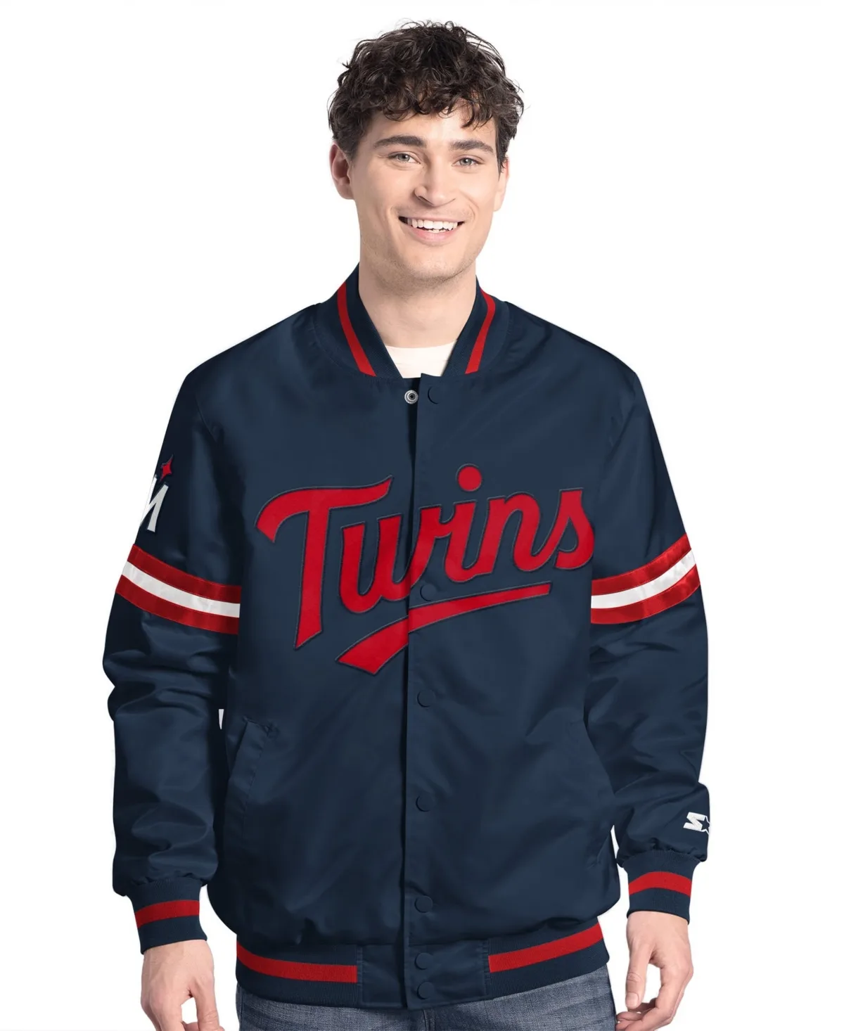 Minnesota Twins Scout Full-Snap Varsity Jacket by Starter