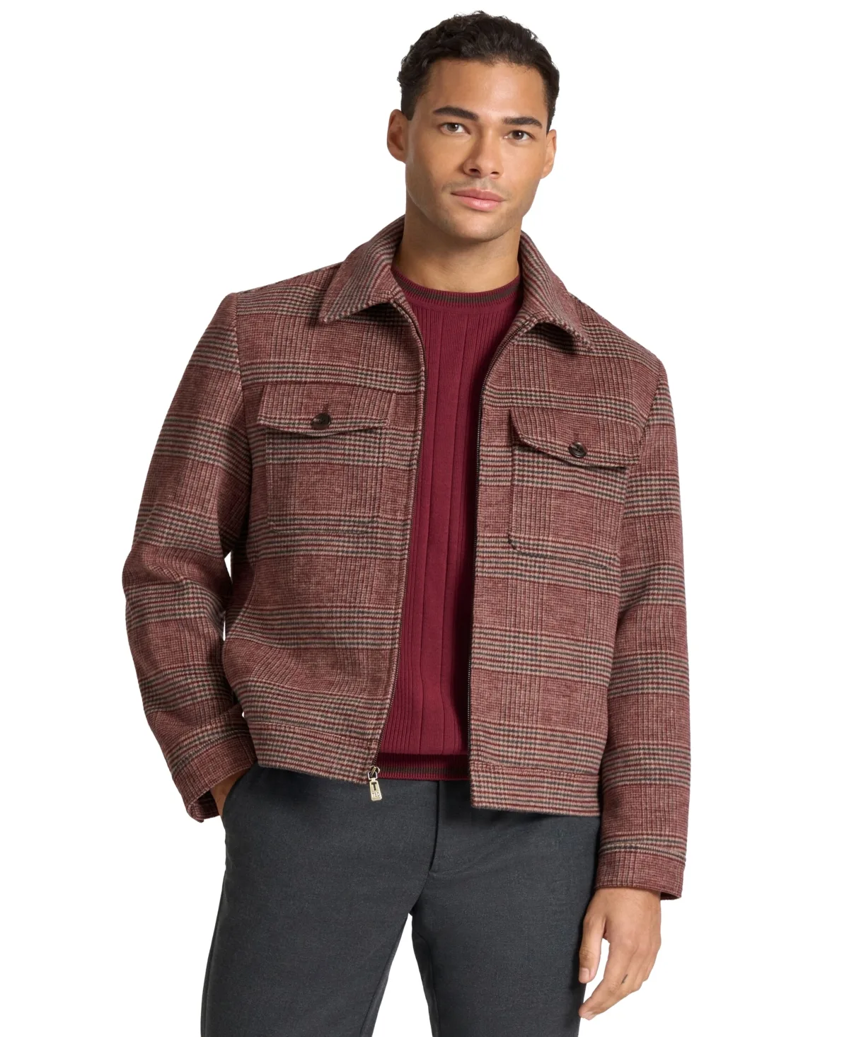 Ted by Ted Baker Utility Wool-Blend Plaid Jacket by Ted Baker