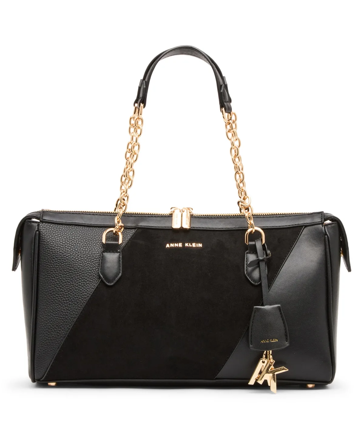Convertible Strap Medium Satchel Handbag by Anne Klein