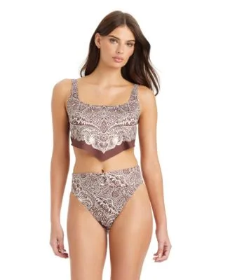 Bandana Babe Cropped Hankini Top High Rise Bottoms by Sanctuary