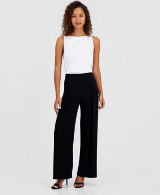 High Rise Wide Leg Pants by Anne Klein