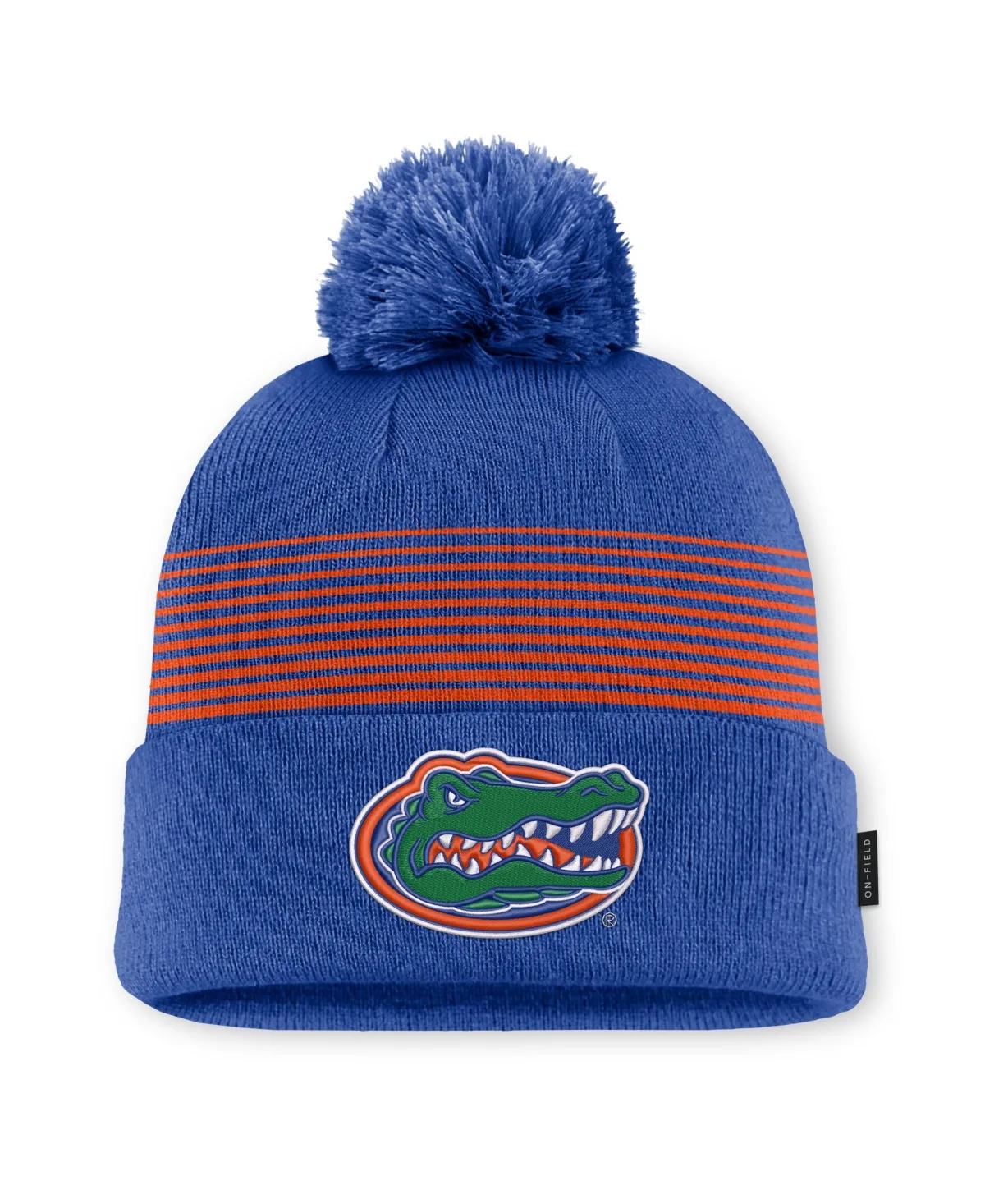 Jordan Royal Florida Gators 2026 On-Field Cuffed Knit Hat with Pom