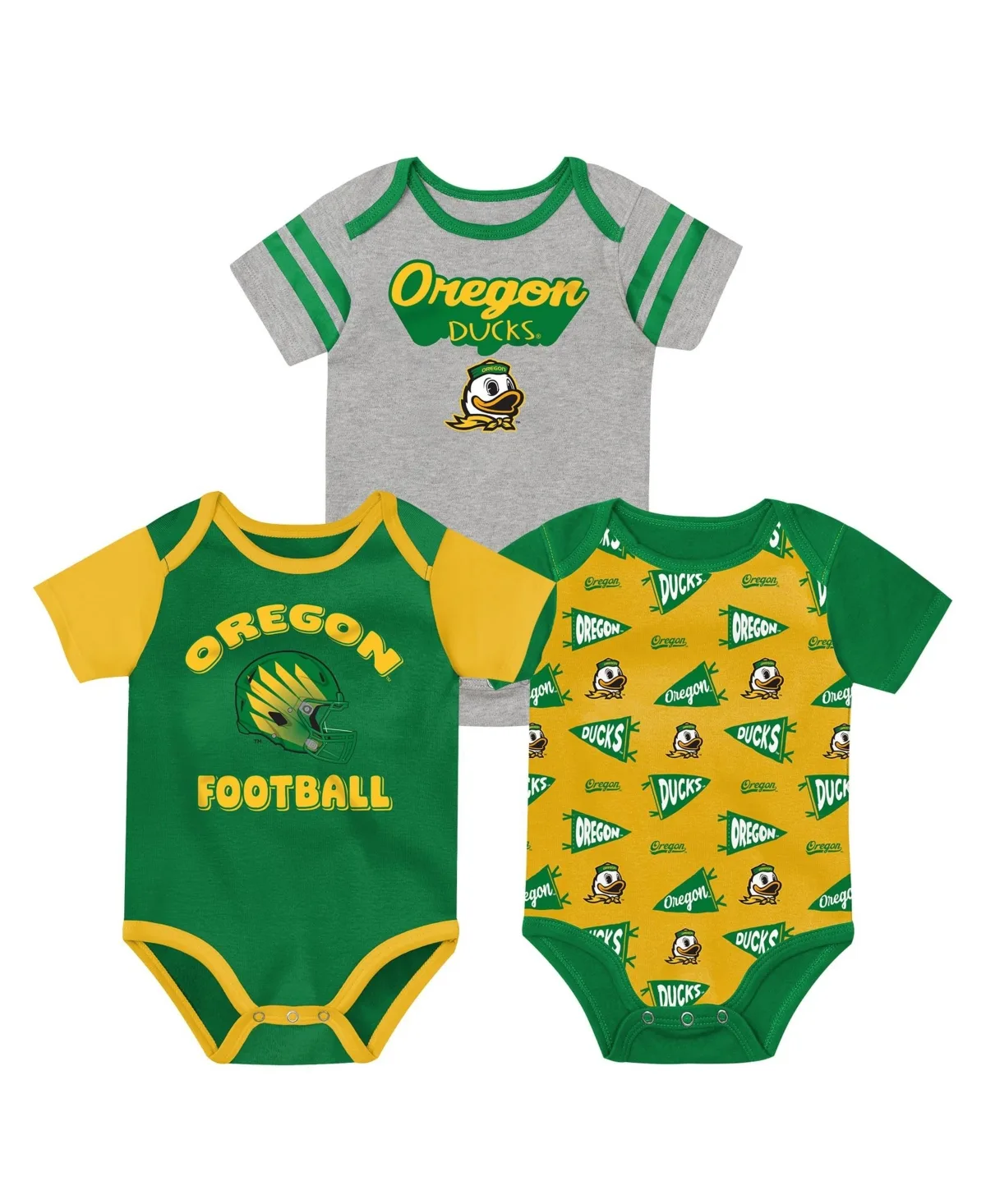 Star Player Short-Sleeve Bodysuits, 3-Piece Set by Outerstuff
