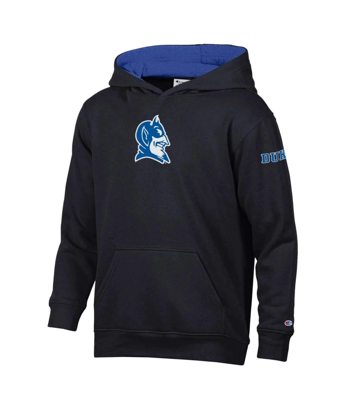 Duke Blue Devils Volume Fleece Long-Sleeve Kangaroo Pocket Hoodie by Champion