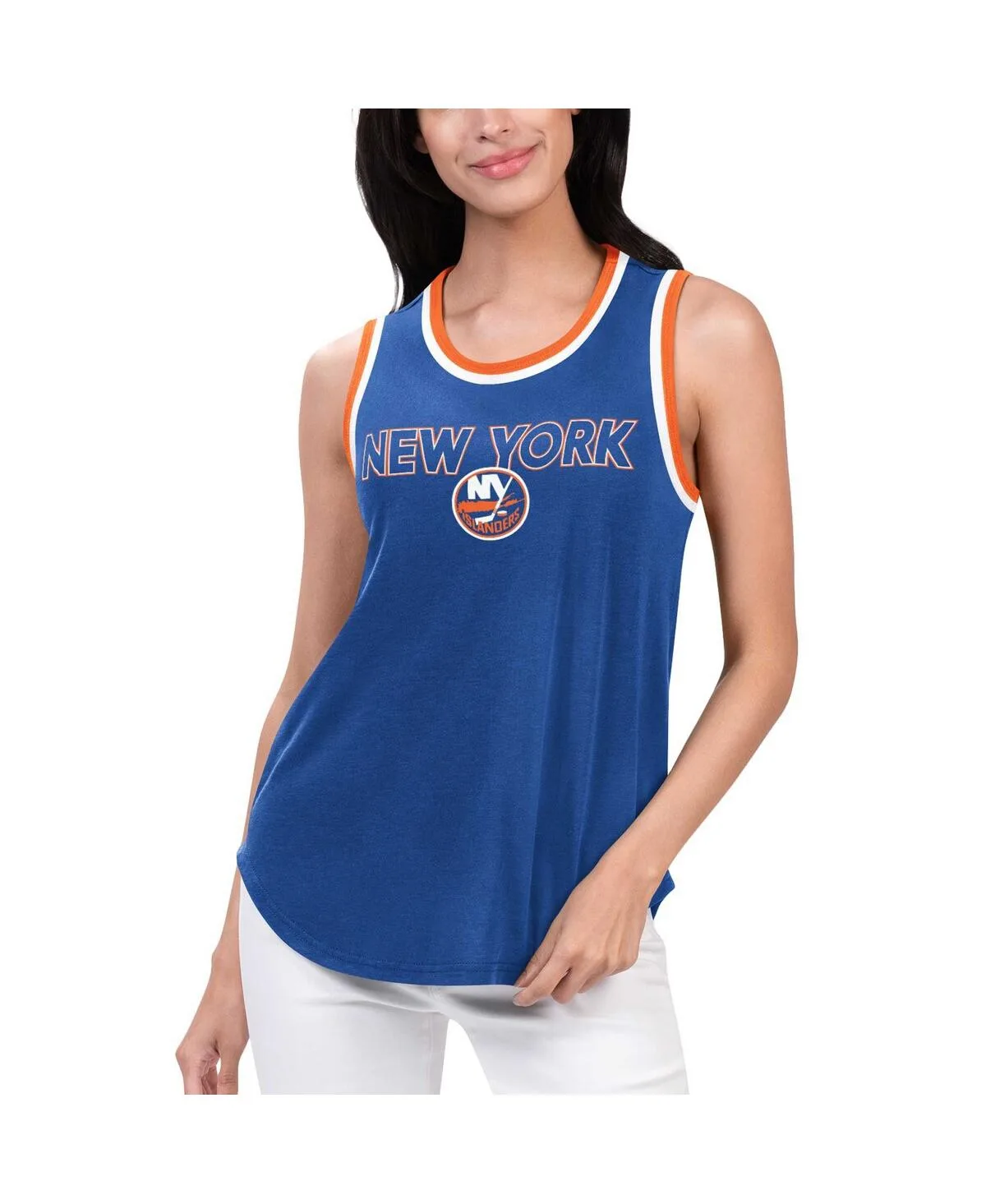 G-Iii 4Her by Carl Banks New York Islanders Strategy Tank Top by G-III