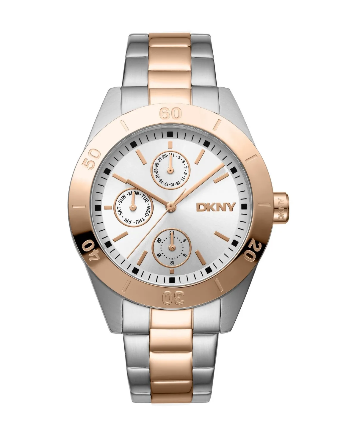 Water-Resistant Quartz Two-Tone Stainless Steel Bracelet Watch, 38mm by DKNY