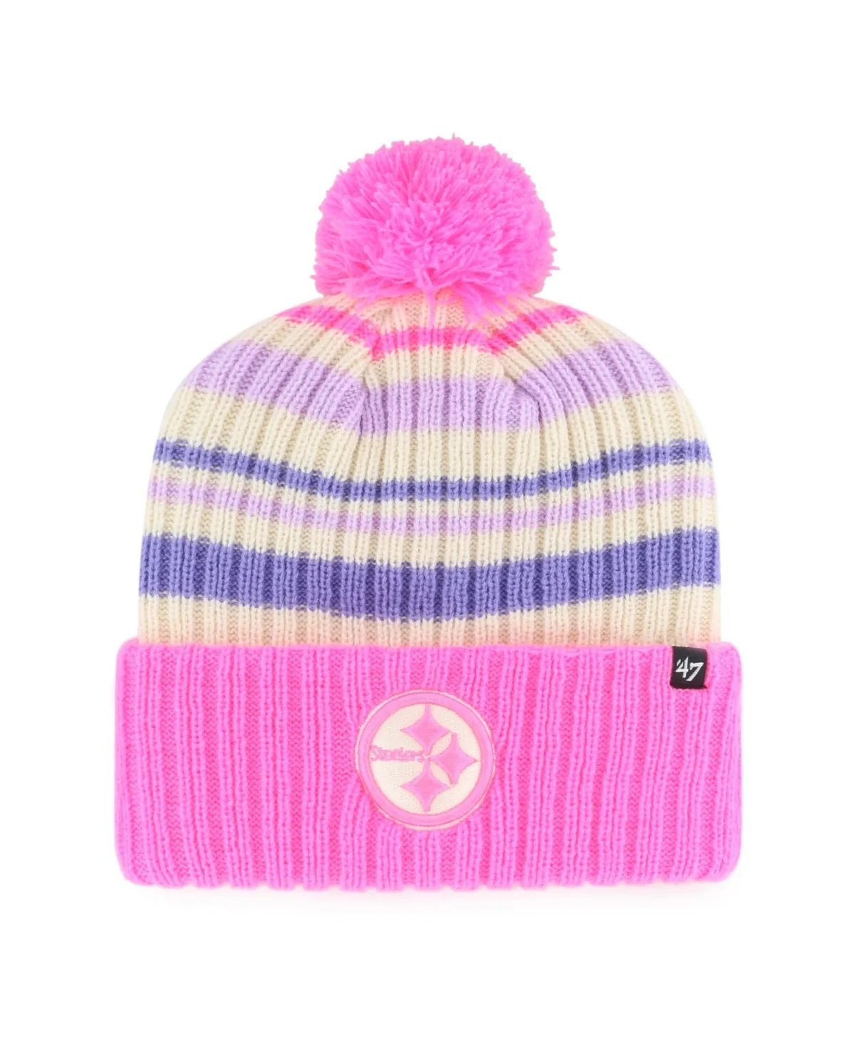 Pittsburgh Steelers Cuffed-Knit Pom-Pom Hat by 47 Brand