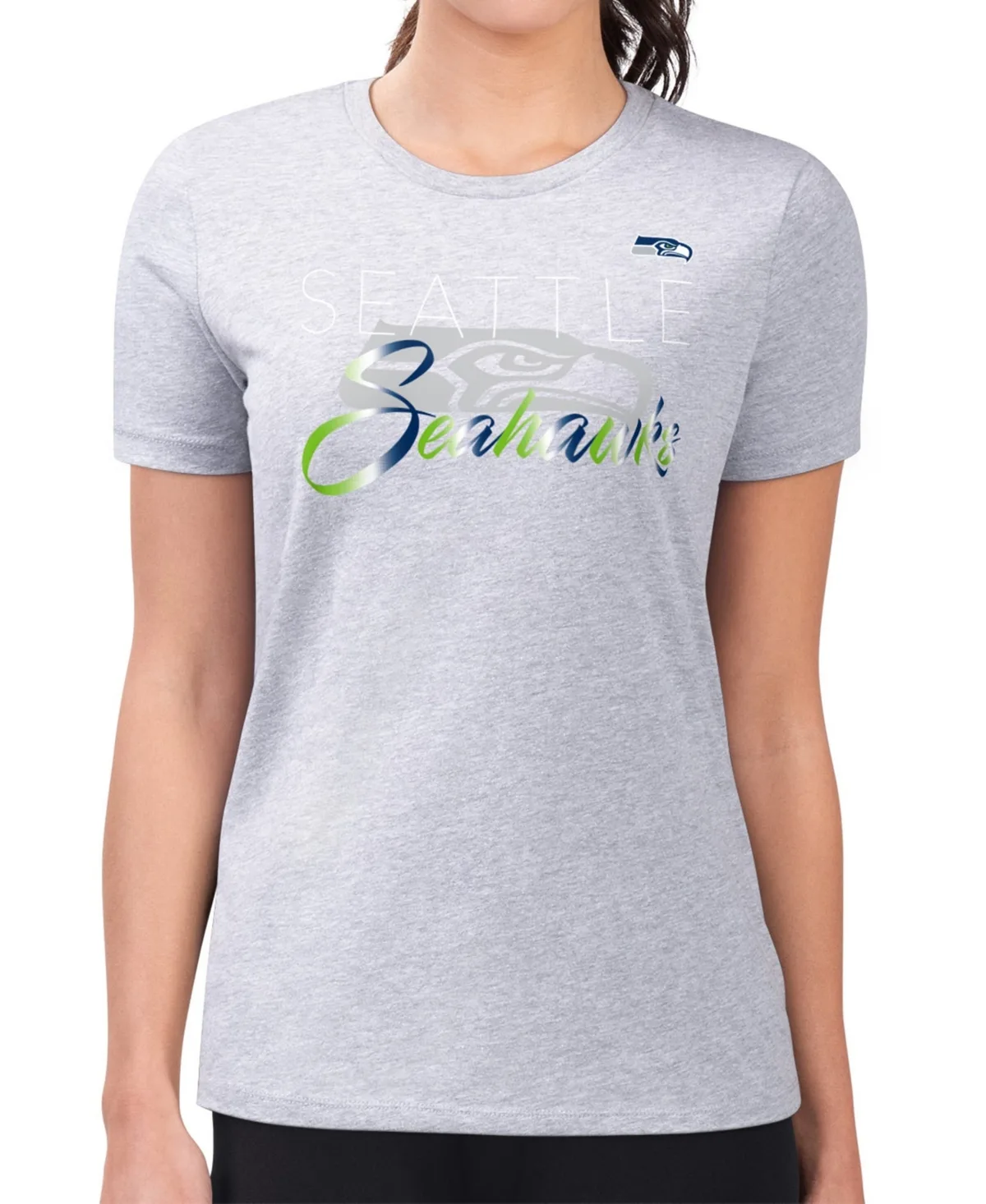 G-Iii 4Her by Carl Banks Seattle Seahawks Super-Slim Fit Screen Print T-Shirt by G-III