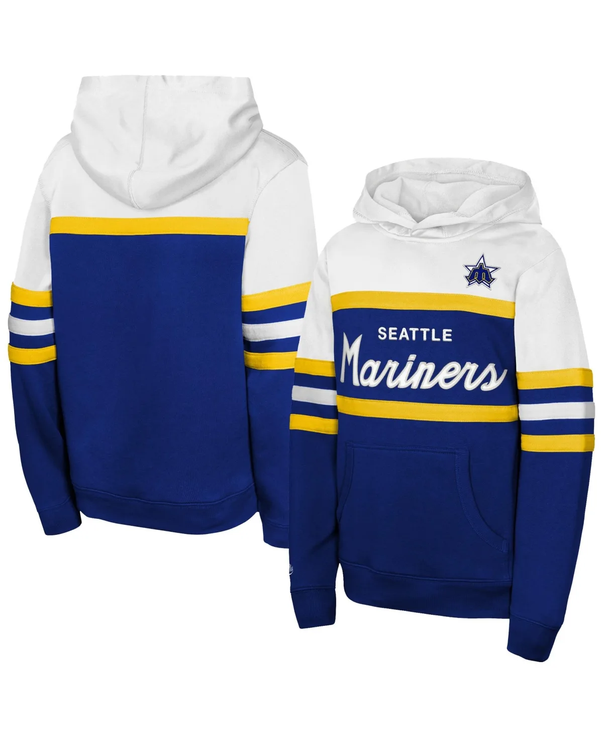 Seattle Mariners Throwback Head Coach Hoodie by Mitchell & Ness