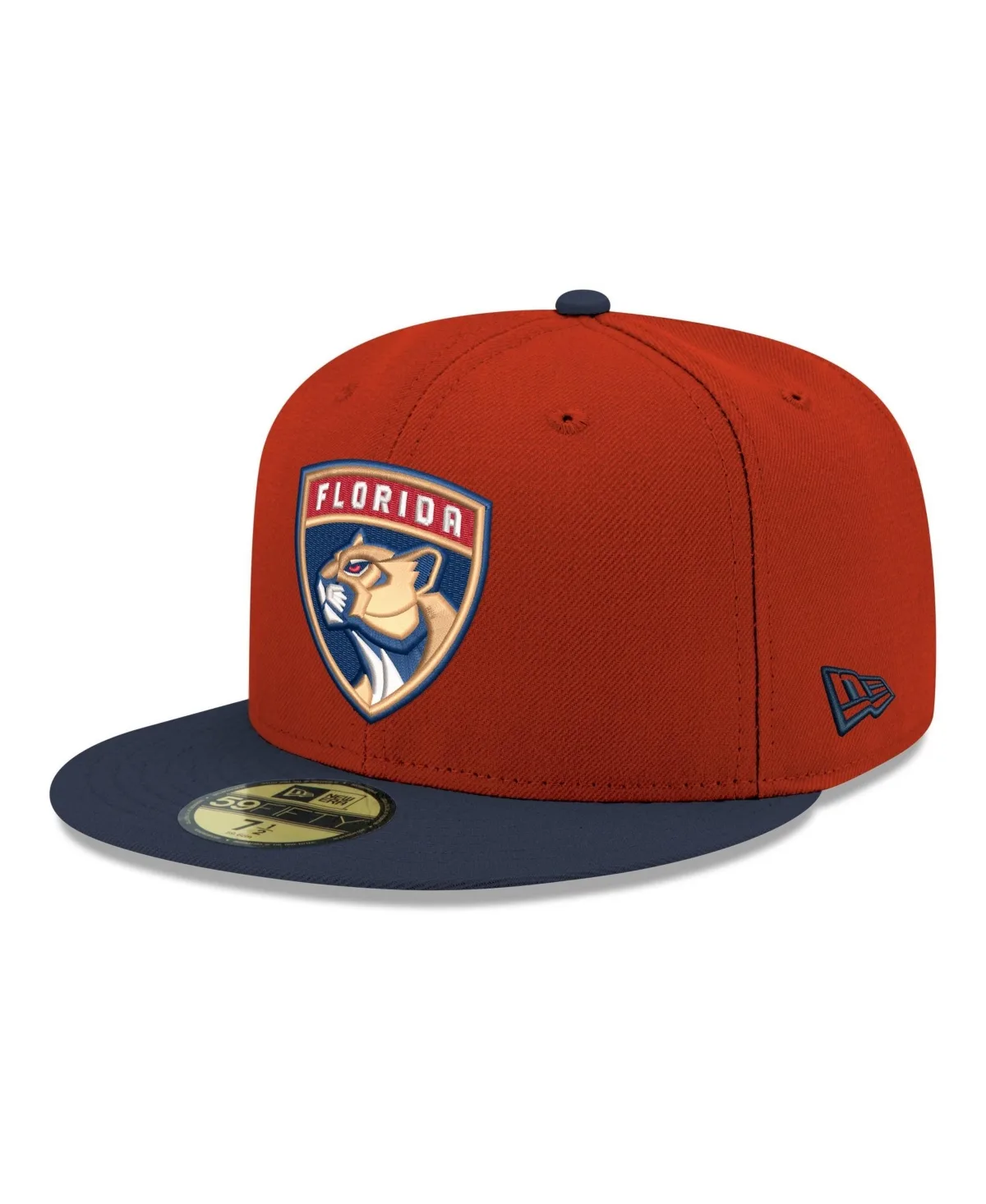 Florida Panthers 59FIFTY Structured-Fit Flat-Bill Fitted Hat by New Era