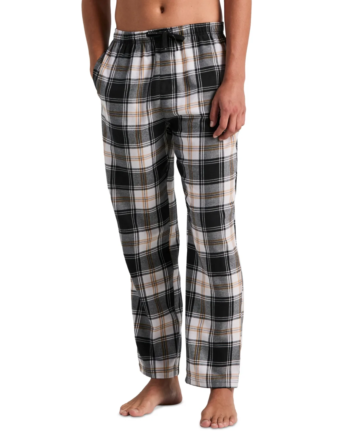 Portfolio Flannel Plaid Drawstring Sleep Pants by Perry Ellis