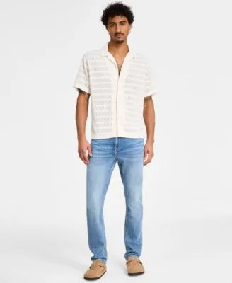 Printed Camp Shirt Slim Fit Cyprus Jeans by Sun  Stone