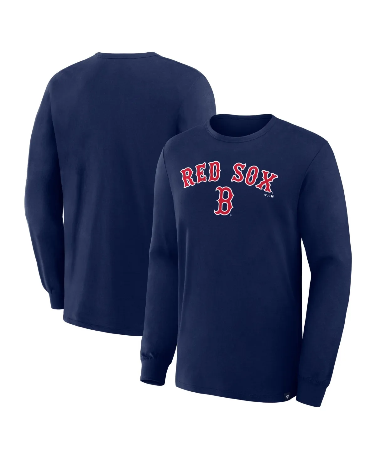 Boston Red Sox Lock-Up Legacy Long-Sleeve Crewneck T-Shirt by Fanatics