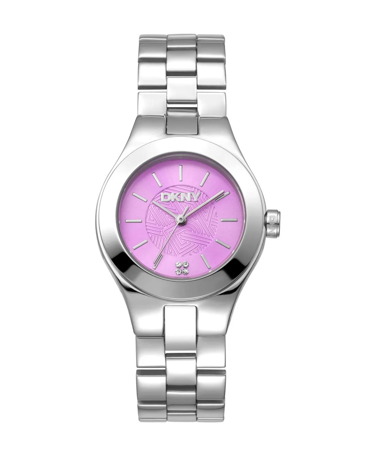 Quartz Parsons Midi Silver Stainless Steel Bracelet Watch, Water-Resistant, 30mm by DKNY