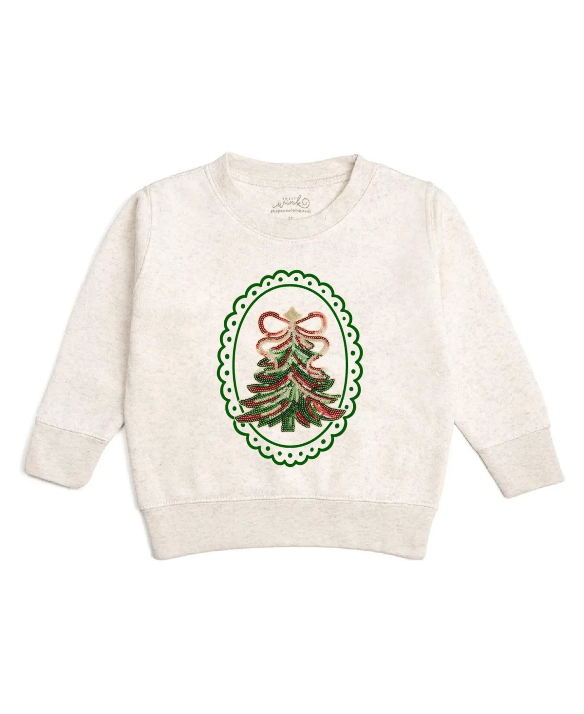 Sequin Christmas Tree Sweatshirt by Sweet Wink