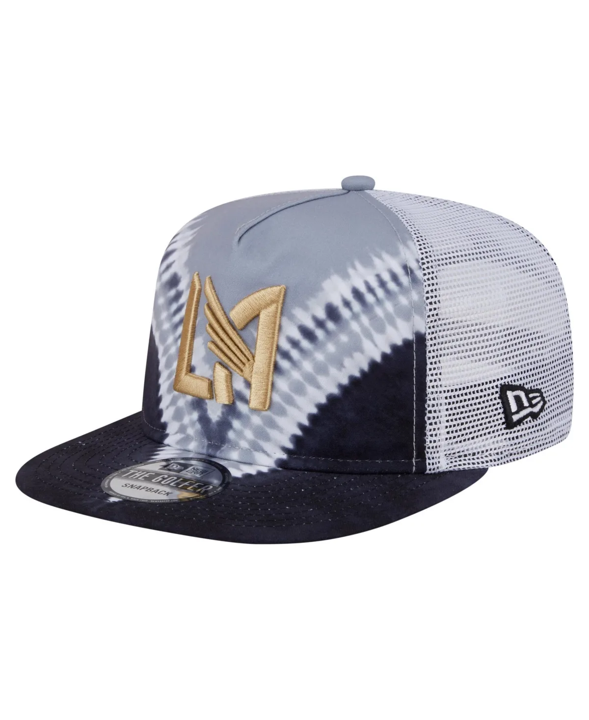 Los Angeles Football Club Tie-Dye Adjustable Mesh Trucker Cap by New Era