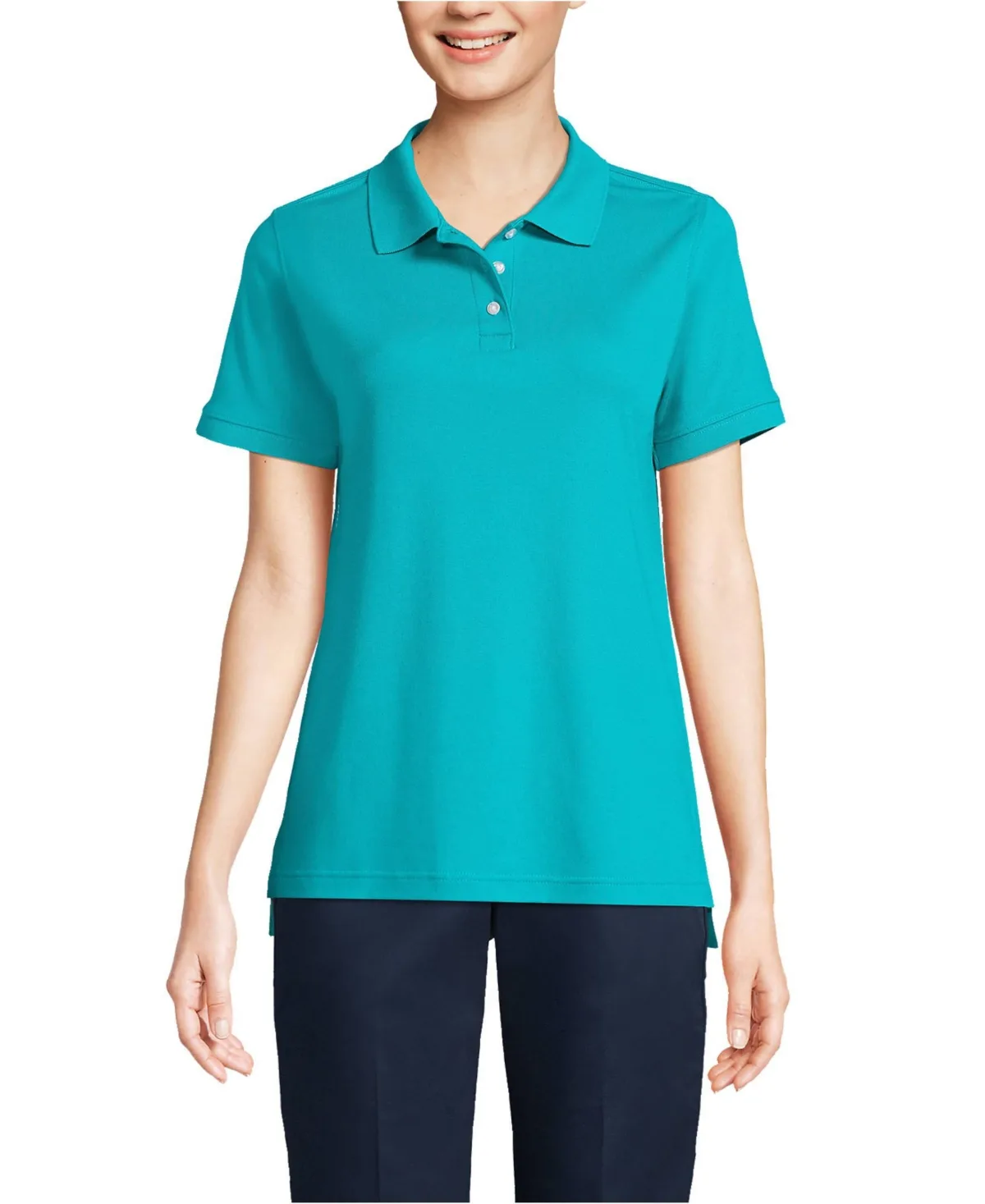 School Uniform Short Sleeve Interlock Polo Shirt by Lands' End