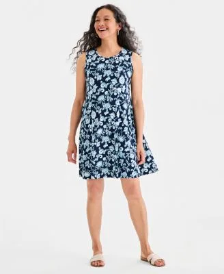 Printed Sleeveless Knit Dress by Style & Co