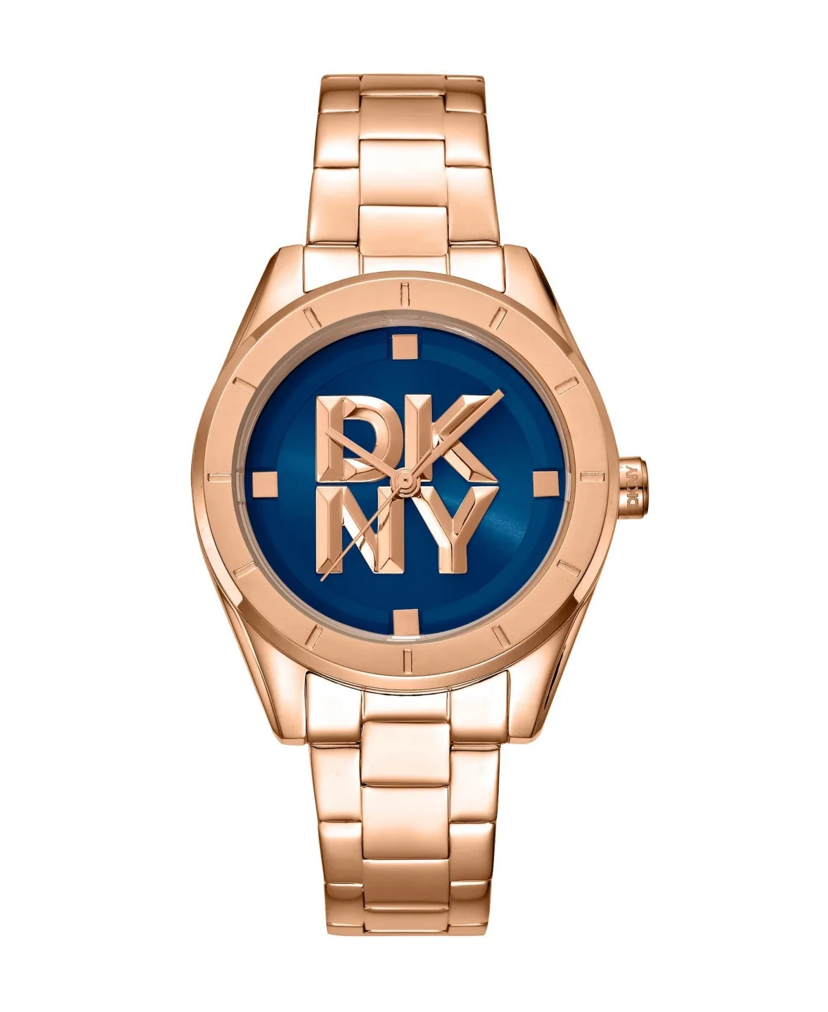 DKNY Logo Quartz Ip Rose Stainless Steel Bracelet Watch by DKNY