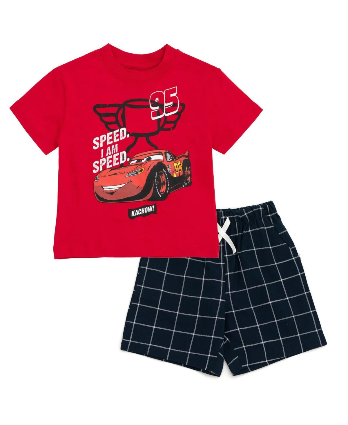 Cars Mickey Mouse Lightning McQueen 2-Piece T-Shirt and Shorts Set by Cars