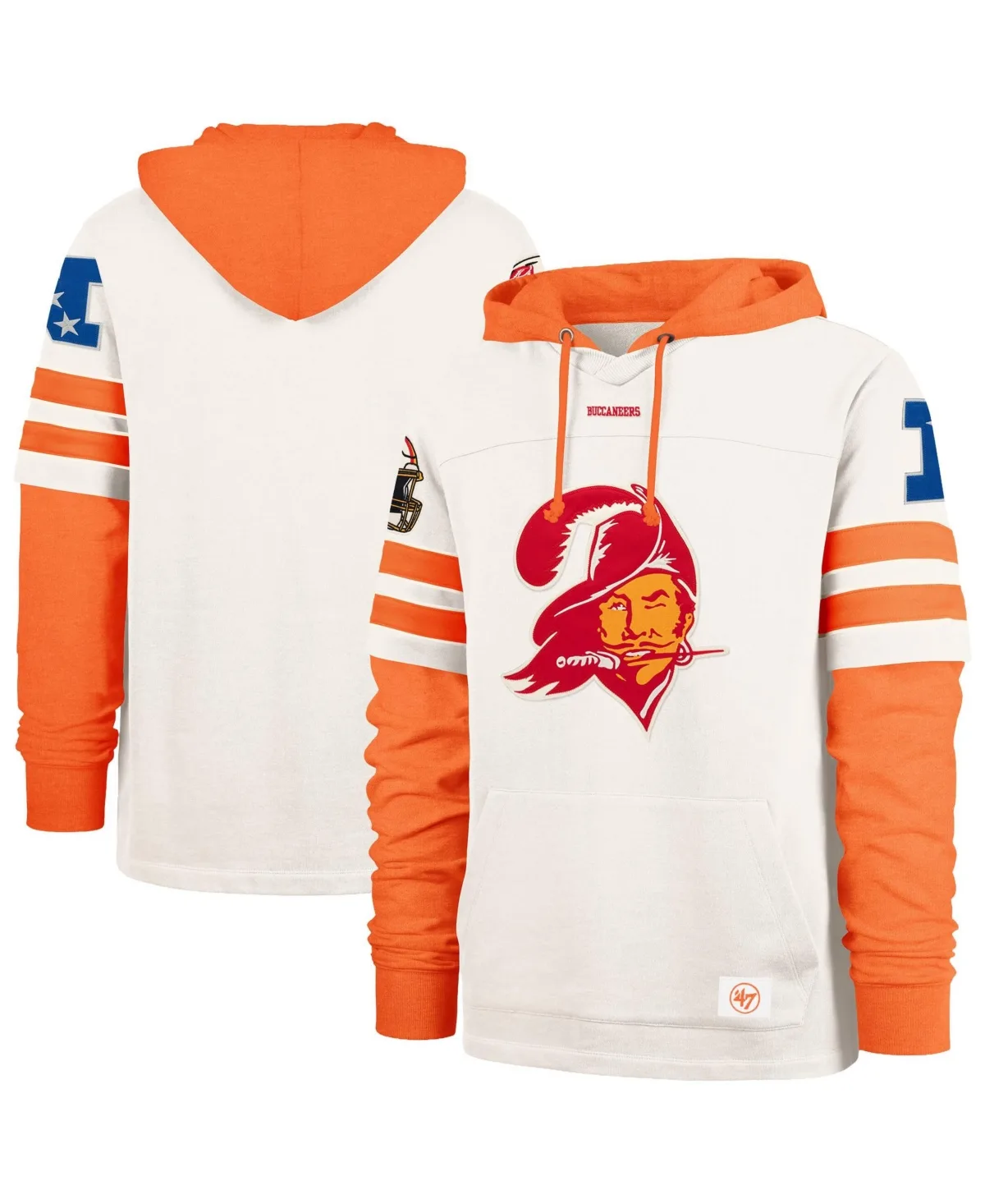 Tampa Bay Buccaneers Split Zone Cornerback Duo Lacer Hoodie by 47 Brand