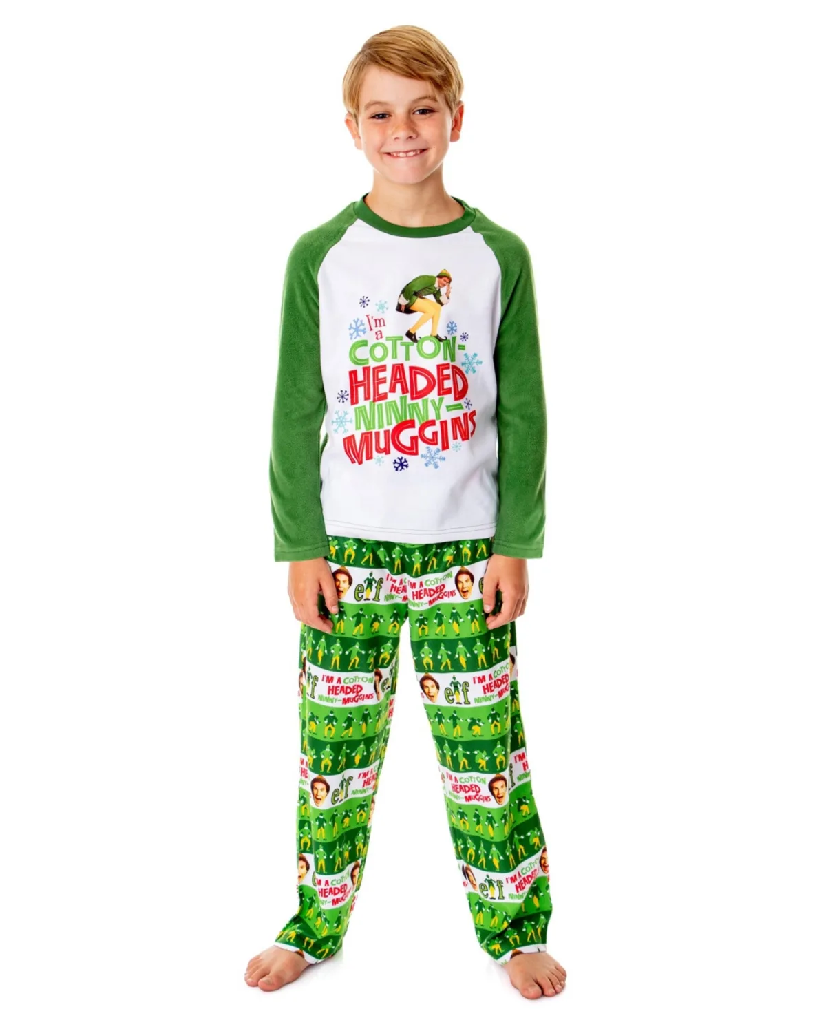 Elf the Movie Film Cotton-Headed Ninny-Muggins Sleep Pajama Set by Elf