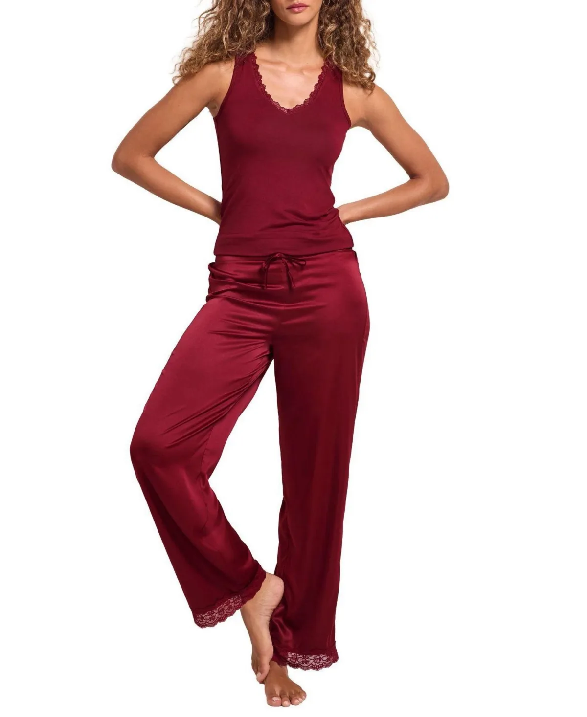 Laureen Tank Top and Pants Pajama Set